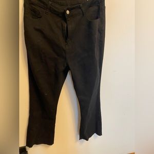 Black flare jeans